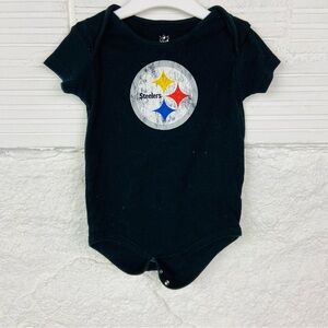 NFL black STEELERS cotton football onesie size 24 months